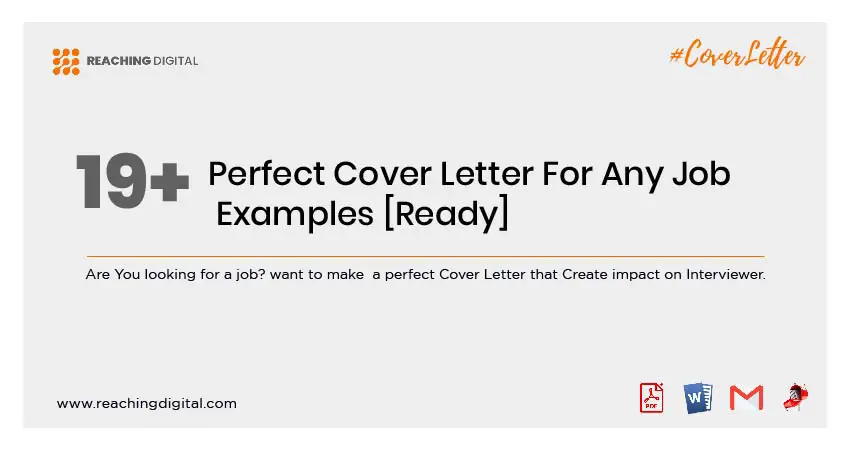 19 Perfect Cover Letter For Any Job Examples Ready Reaching Digital