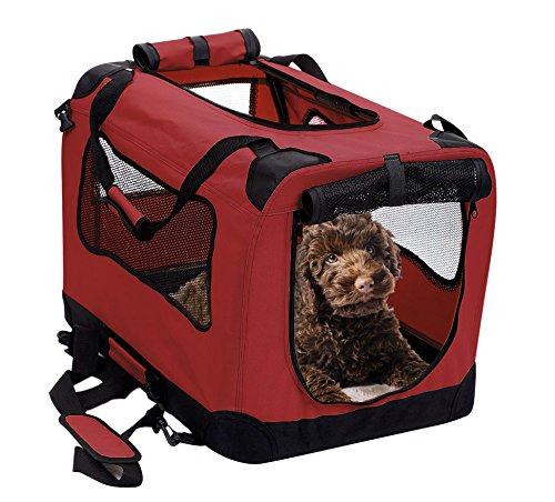 2Pet Foldable Dog Crate Soft Easy To Fold Carry Dog Crate For