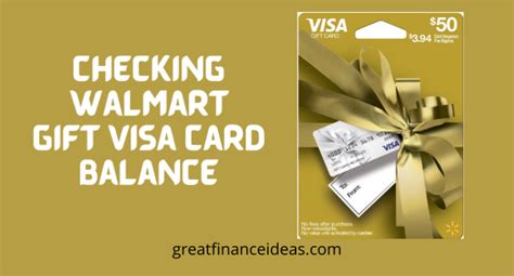 3 Ways To Check Your Walmart Visa Gift Card Balance Finance Ideas For Saving Banking