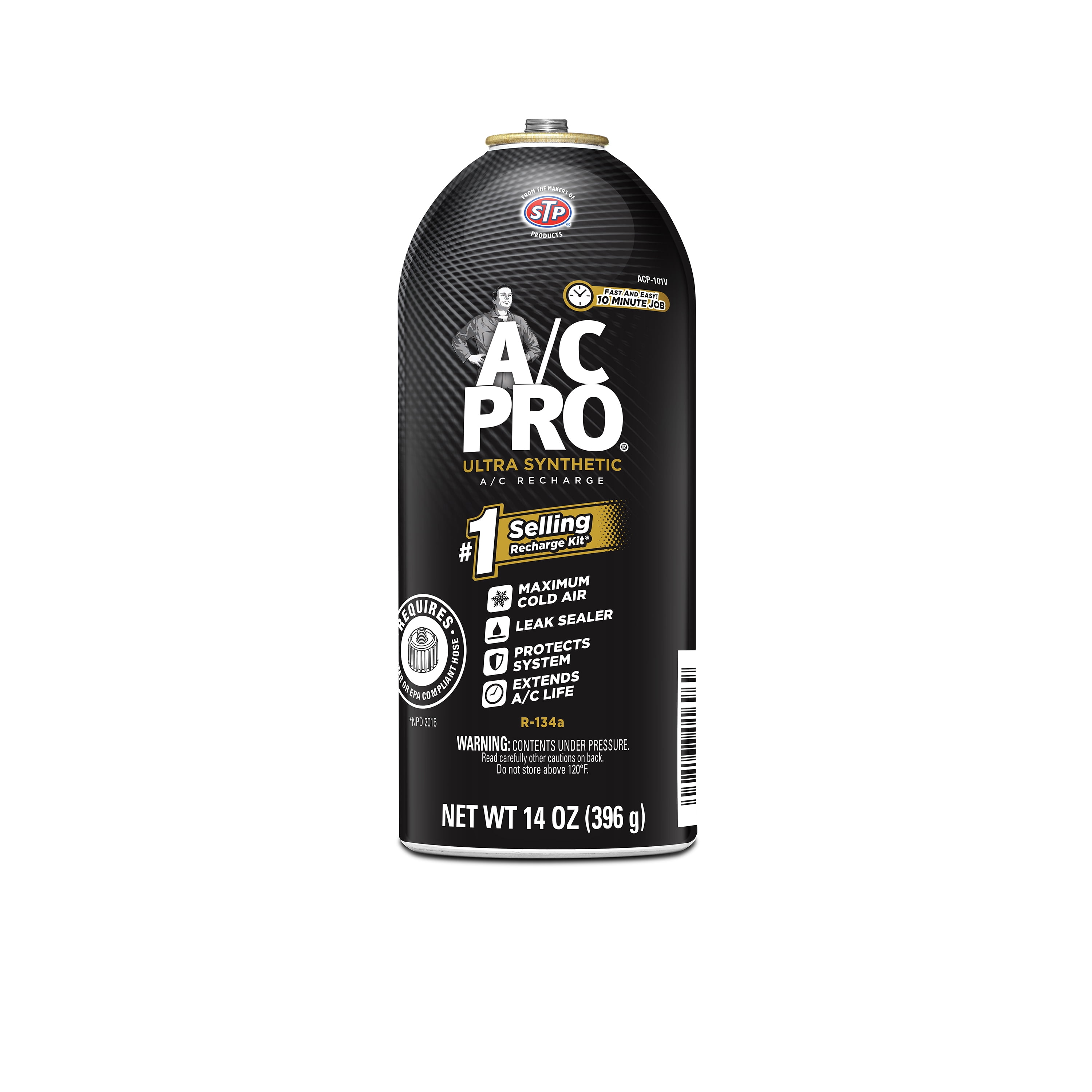 A C Pro Ultra Synthetic A C Recharge R 134A 14 Ounces Walmart Com