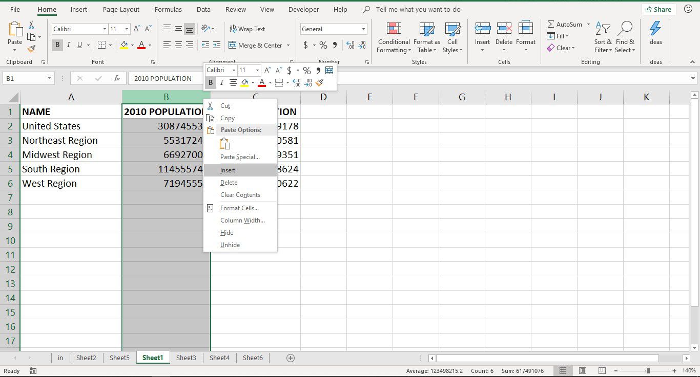 Add And Delete Rows And Columns In Excel