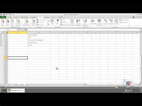 Advanced Excel Video Training 005 Create A Collapsible List In