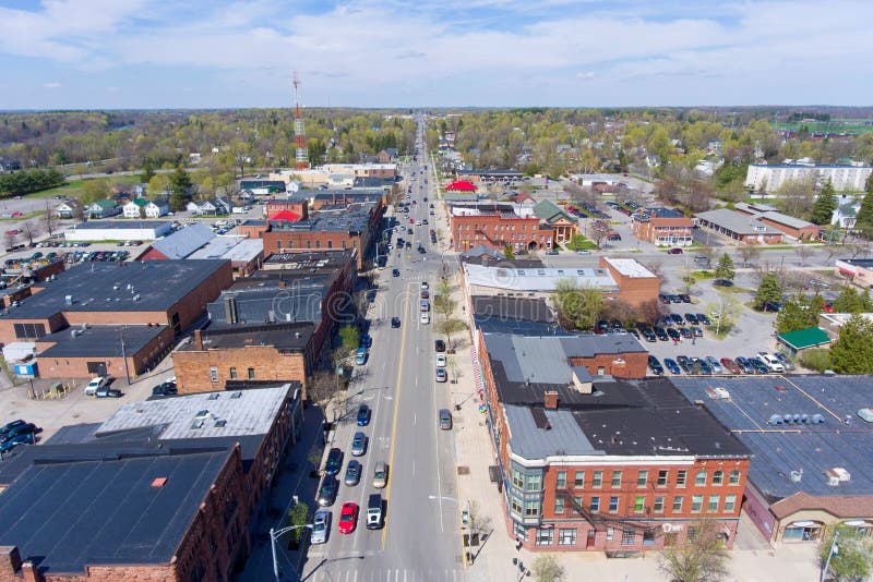 Aerial View Of Downtown Potsdam Ny Usa Stock Image Image Of Architecture Attraction 106236467