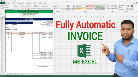 Automated Invoice In Excel Step By Step Tutorial