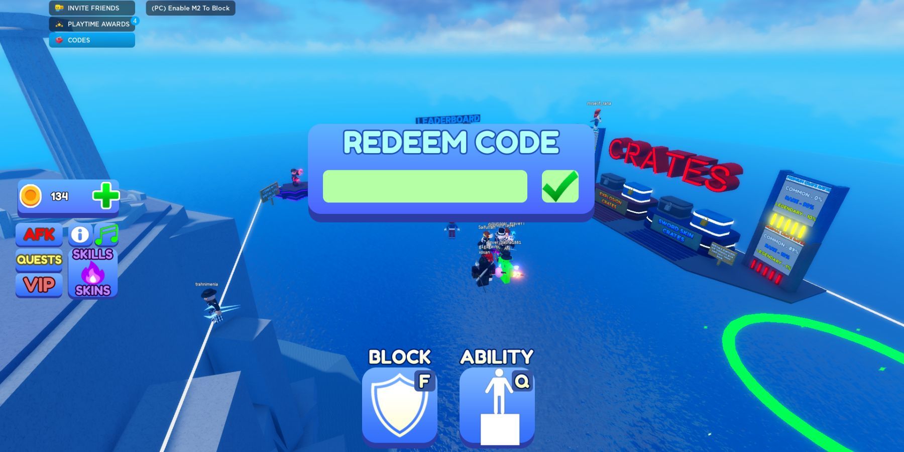 Blade Ball Roblox Codes