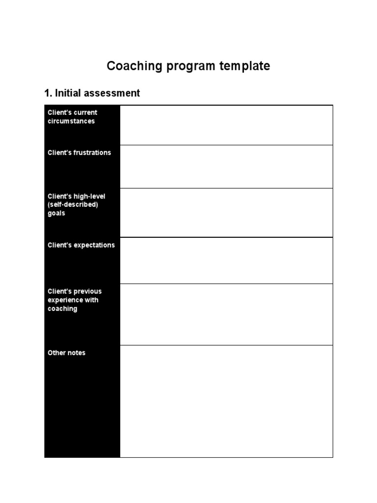 Build A Coaching Program In 7 Steps Free Coaching Program Template