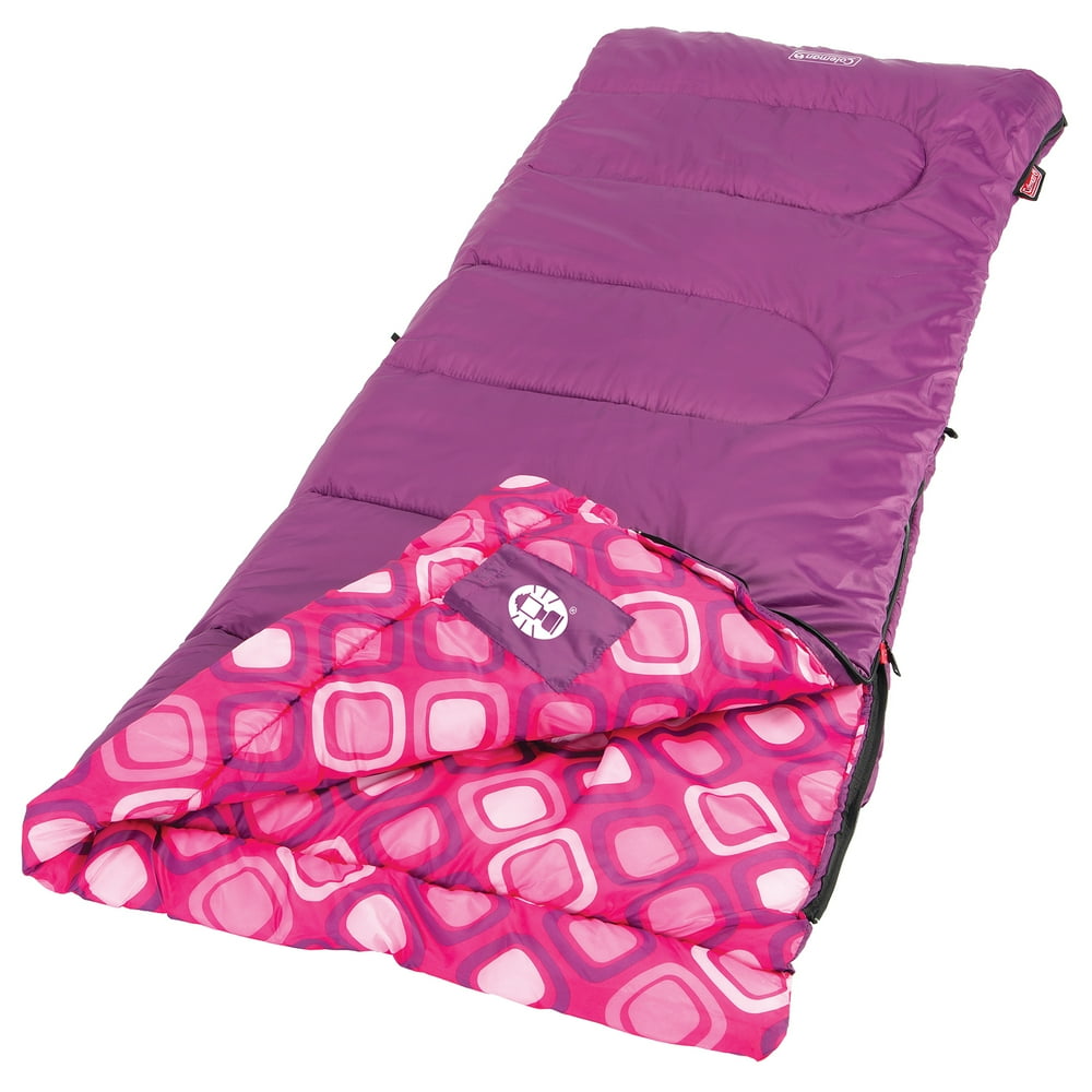 Coleman Kids Plum Fun 45 Degree Sleeping Bag Walmart Com Walmart Com