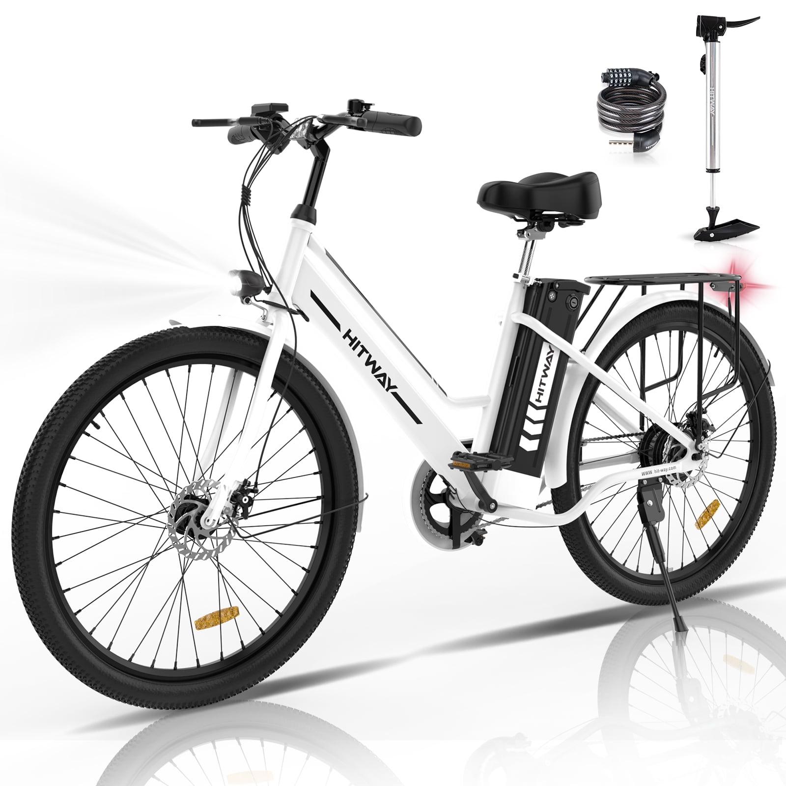 Colorway 26 Electric Bike For Woman 36V 8 4Ah Removable Battery E