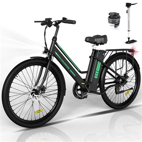 Colorway 26 Electric Bike For Woman 500W Powerful Motor 36V 12Ah