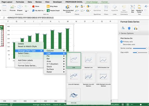 Combo Charts Mac Professor Excel