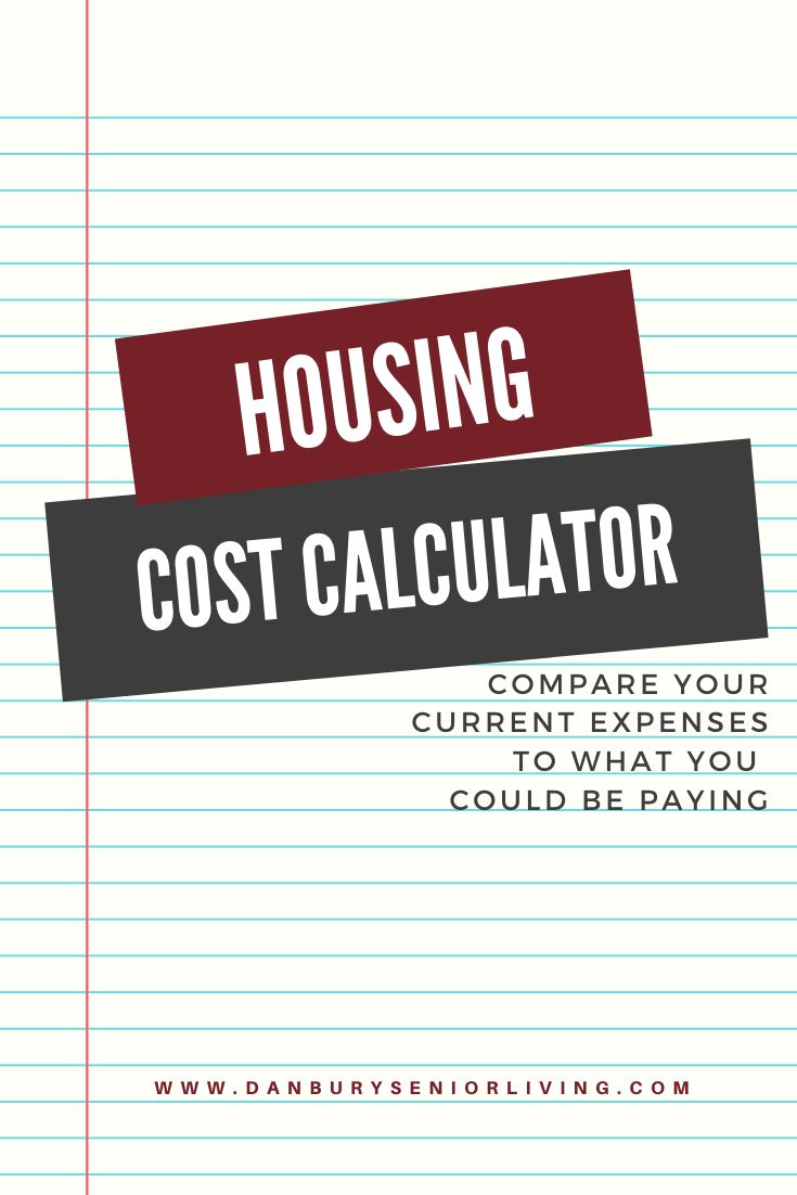 Compare The Cost Current Housing Vs Senior Living Senior Living