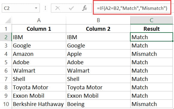 Compare Two Columns In Excel For Duplicates Vlookup Printable Online