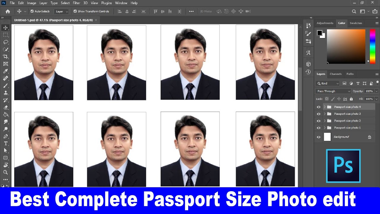 Complete Process Of Making Studio Passport Photo Id Photos Youtube