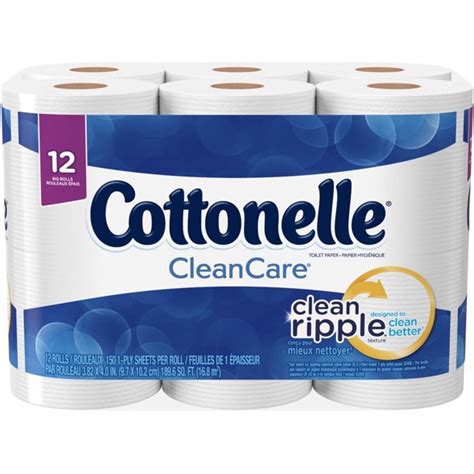 Cottonelle Clean Care Toilet Paper 12 Big Rolls Walmart Com