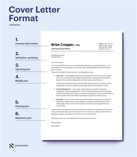 Cover Letter Format A Step By Step Guide For 2025 Resumeway