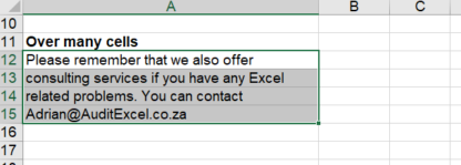 Create Paragraphs Within An Excel Cell Online Excel Training