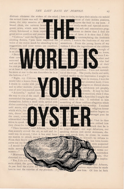 Crossed Dotted The World Is Your Oyster