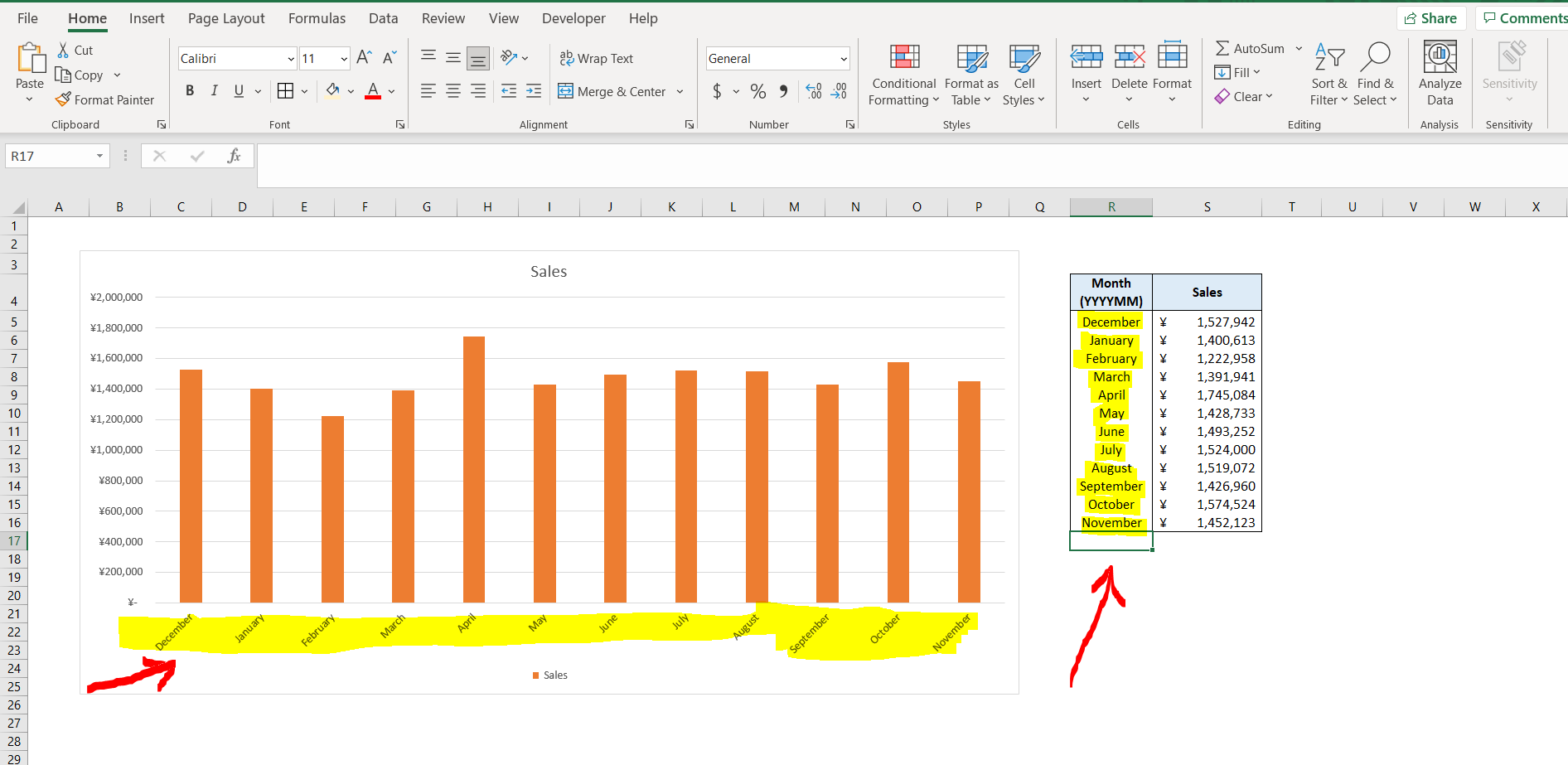 Customize The Horizontal Axis Labels Microsoft Excel Undefined