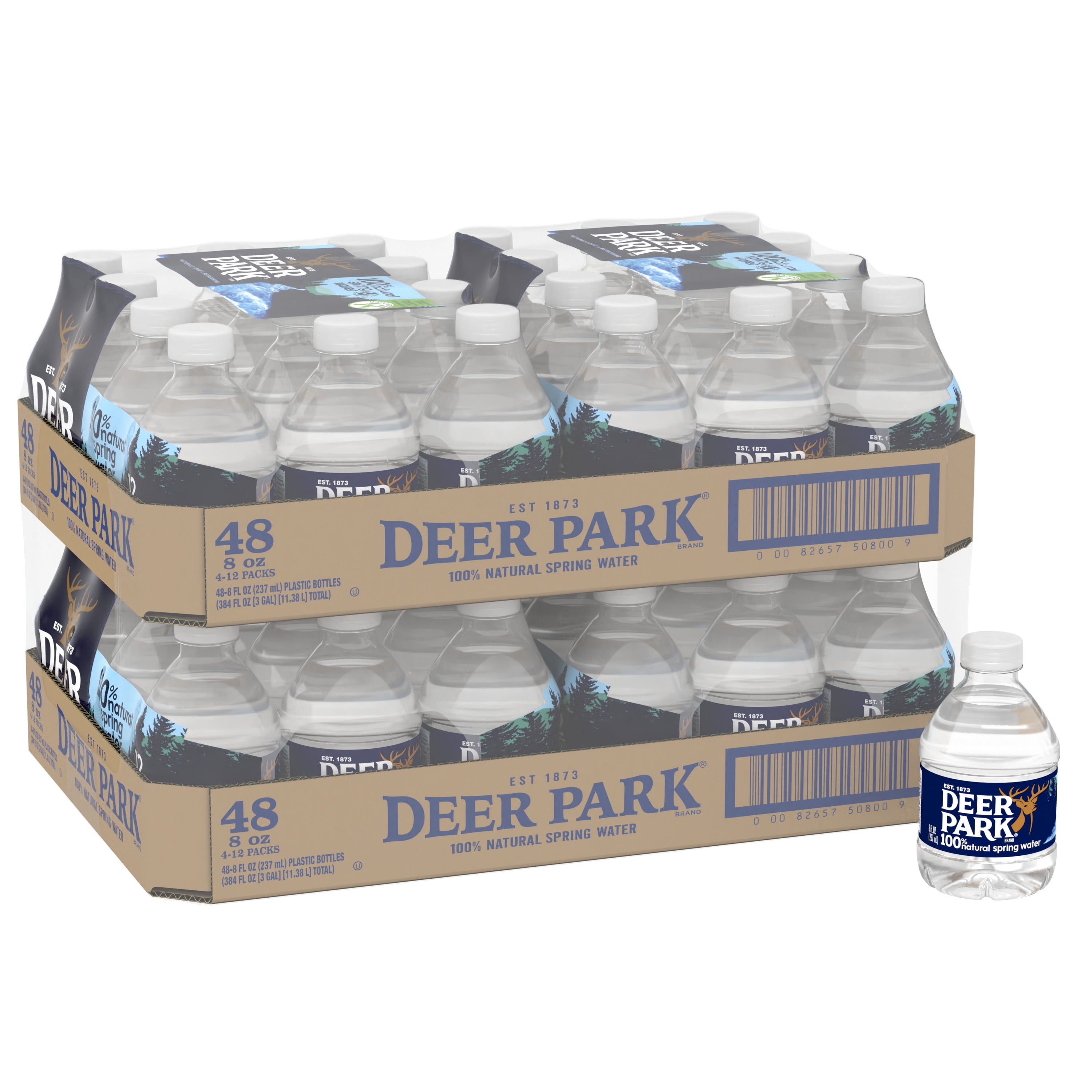 Deer Park Brand 100% Natural Spring Water, 8-Ounce Mini Plastic Bottles ...