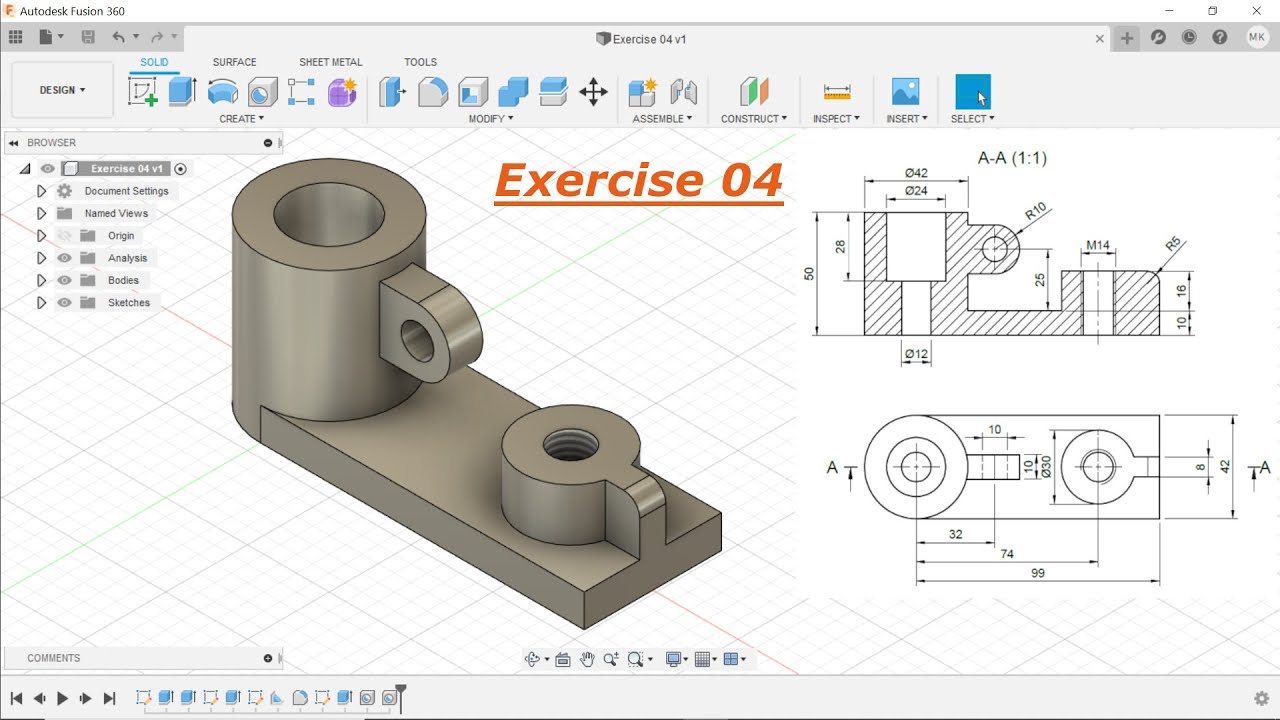 Drawing From Animation Fusion 360 Fusion 360 Tutorial Scharniere Gelenke Animation