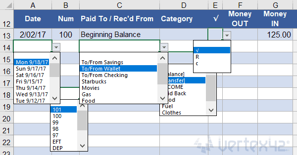 Easy Drop Down List Excel