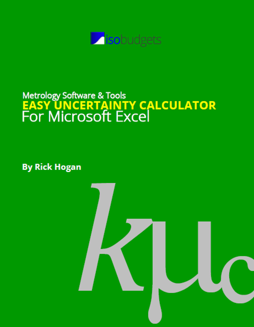 Easy Uncertainty Calculator For Microsoft Excel Isobudgets