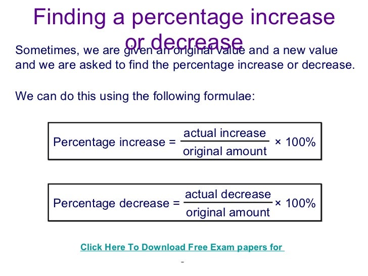 Equation To Find Percentage Change Tessshebaylo