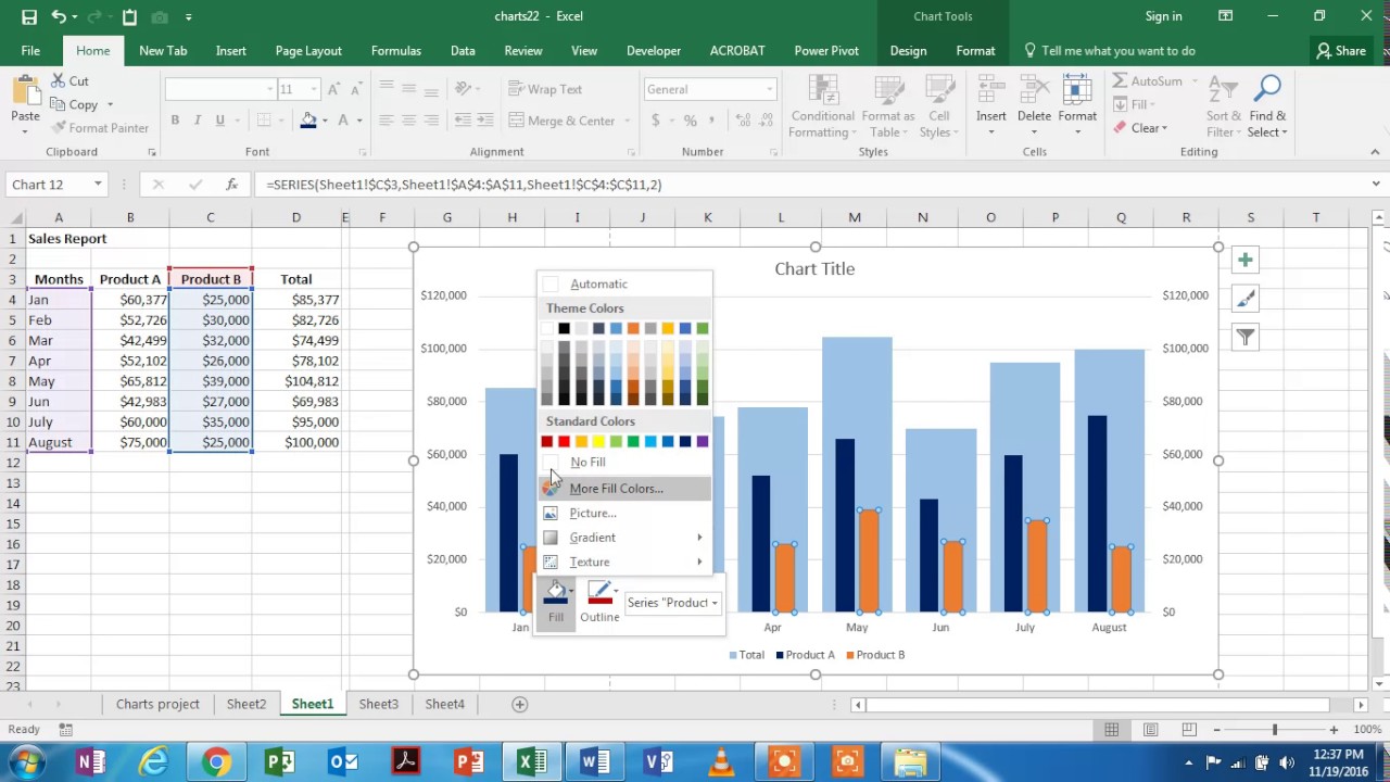 Excel Bar And Line Chart Excel Stacked Bar Chart With Line Graph Free Table Bar Chart Images