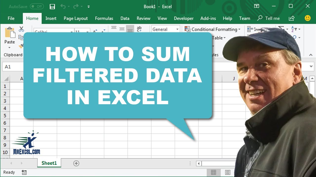 Excel Can I Sum Data In Excel That Is Filtered Episode 2574