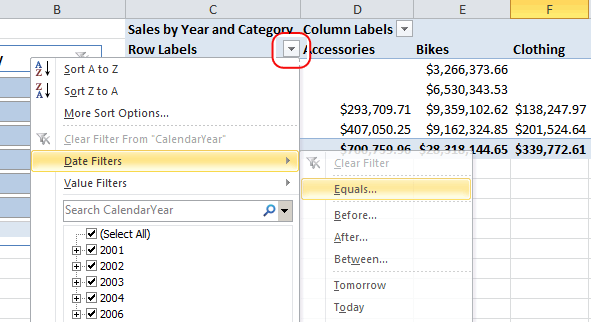 Excel Pivot Table Filter Date By Quarter And Years Brokeasshome Com