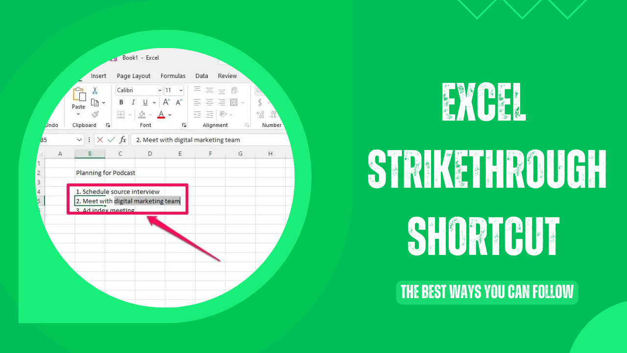 Excel Strikethrough Shortcut The Best Ways You Can Follow Earn Amp Excel