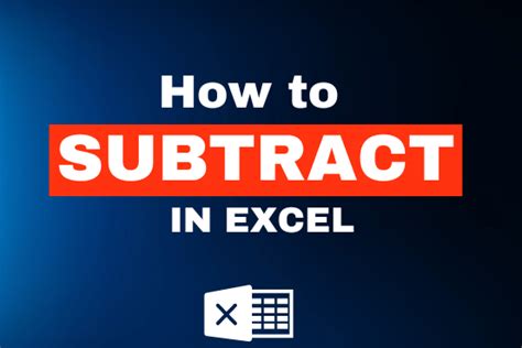 Excelsirji How To Subtract In Excel With Easy 5 Examples