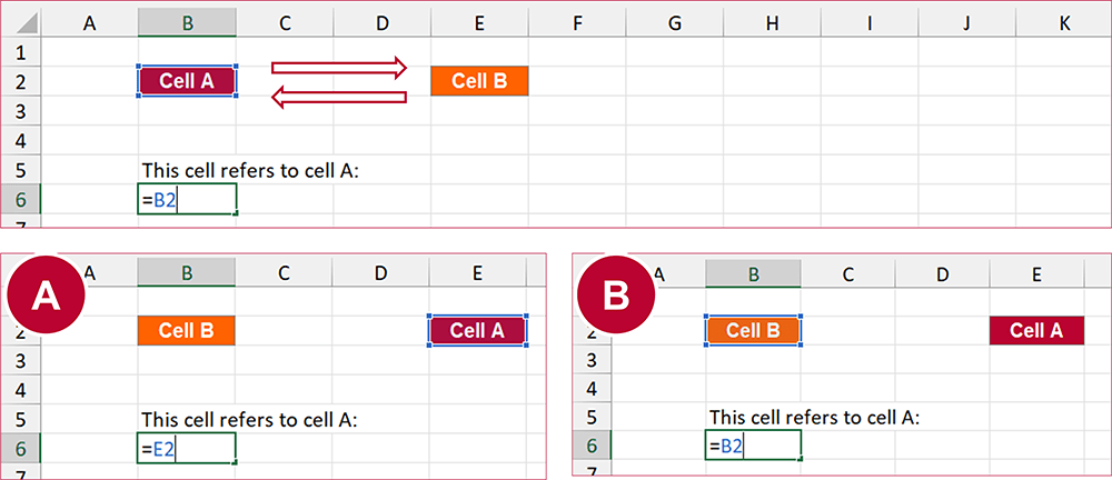 Exchange Cells Excel Hack Of How To Swap Two Cells