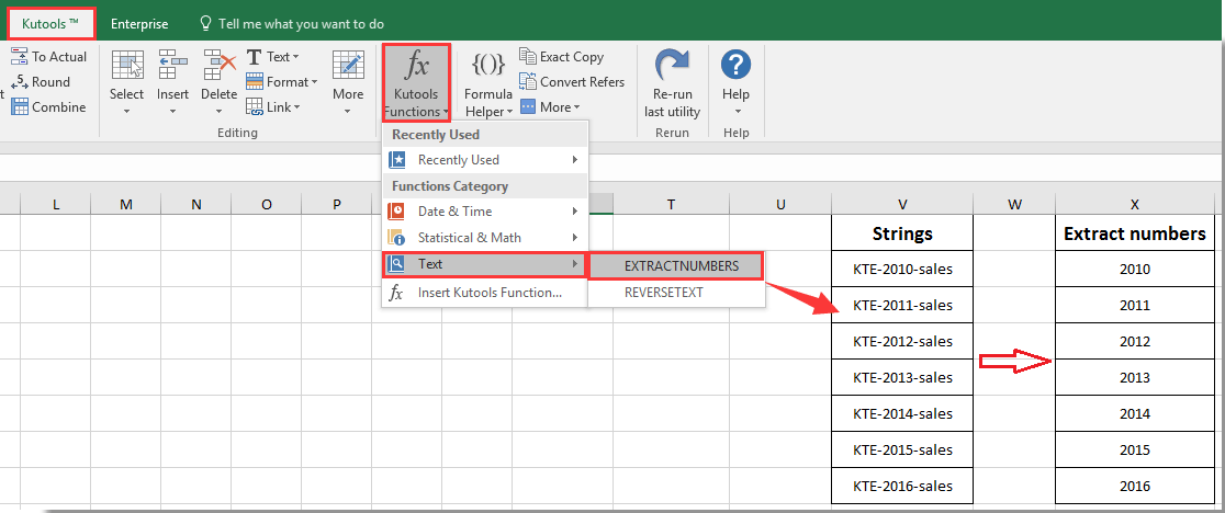 Extract Numbers From Mixed Text Strings In Excel Easy Solution