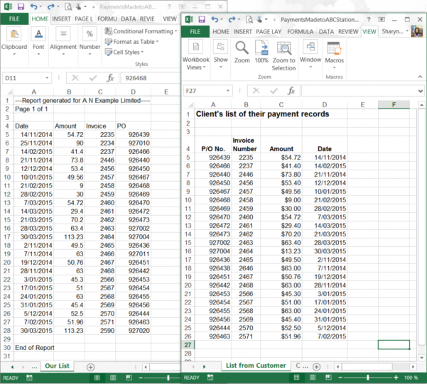 Find Common Values Between Two Lists In Excel Compare Two Columns In