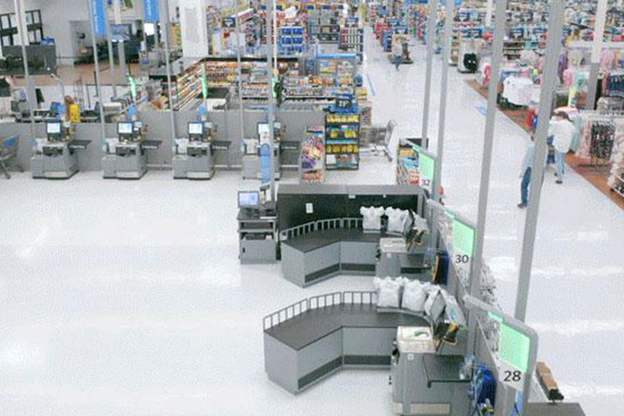 First Look Walmart S New Self Checkout Store Gra