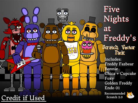 Five Nights At Freddy S Scratch Vector Pack By Therealzxgames On Deviantart