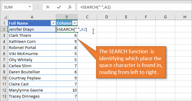 Formula To Split Text In Cells In Excel Printable Forms Free Online