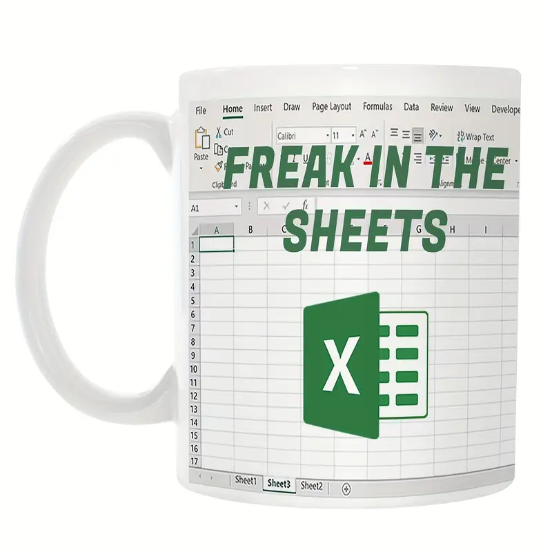 Freak In The Sheets Mug Excel Coffee Mug Mug Excel Accountant Gift