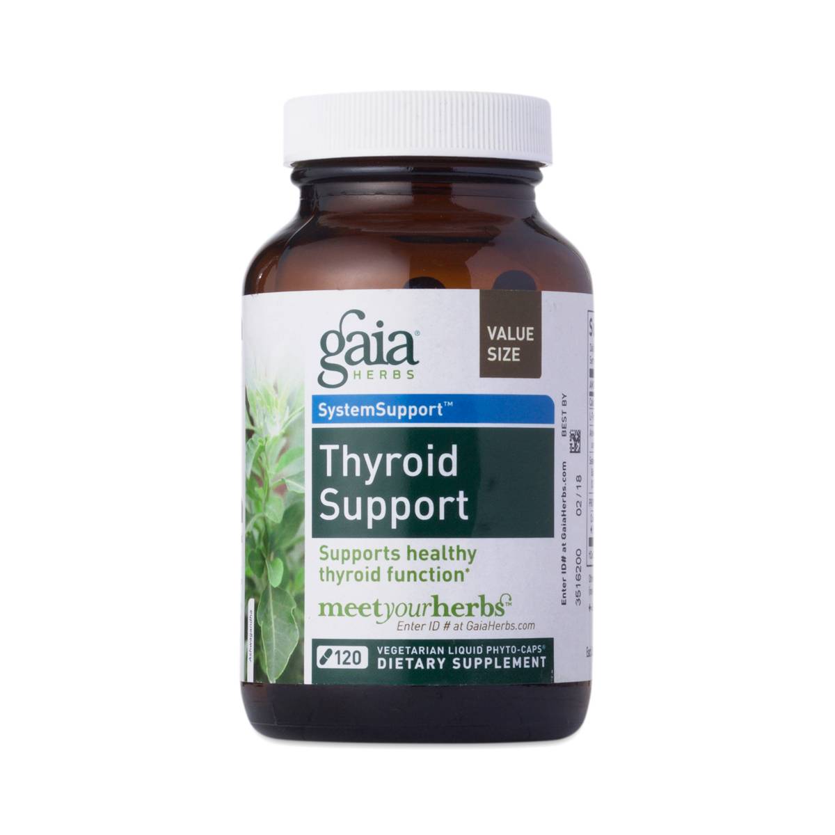 Gaia Herbs Thyroid Support Formula Thrive Market