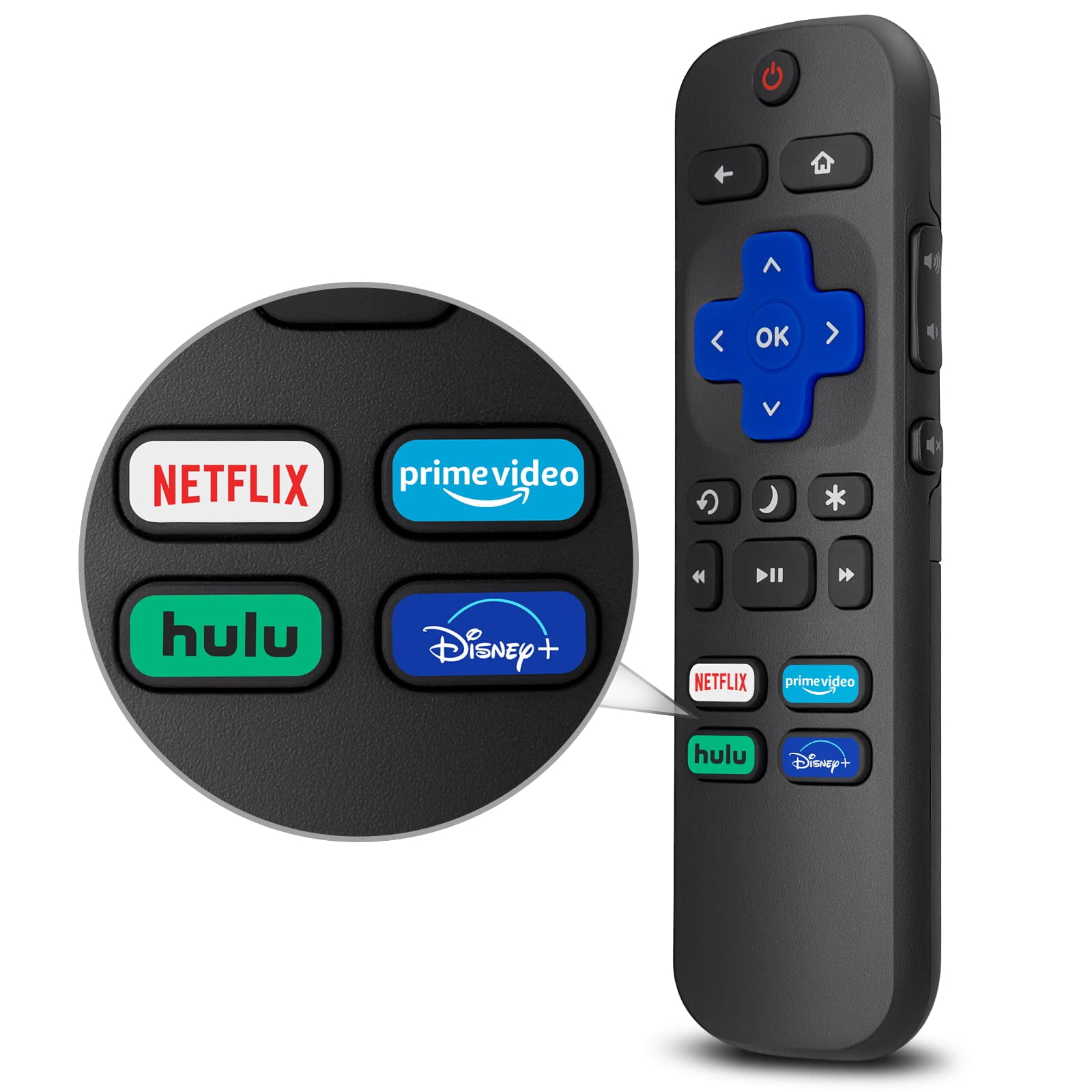 Gazdag Universal Tv Remote For Roku Tv Replacement For Tcl Roku For