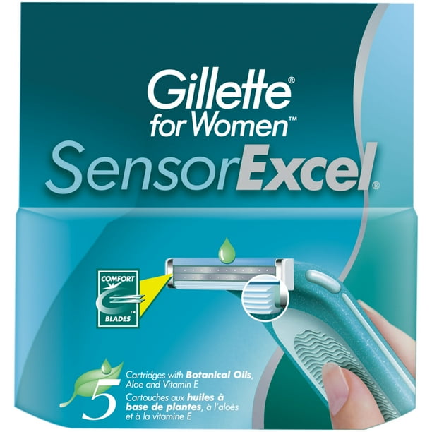 Gillette Sensor Excel For Women Cartridges 5 Count Walmart Com