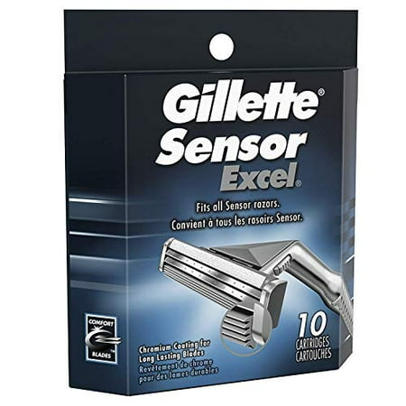 Gillette Sensor Excel Shaving Cartridges For Men Quantity 10 Packaging May Vary Walmart Ca