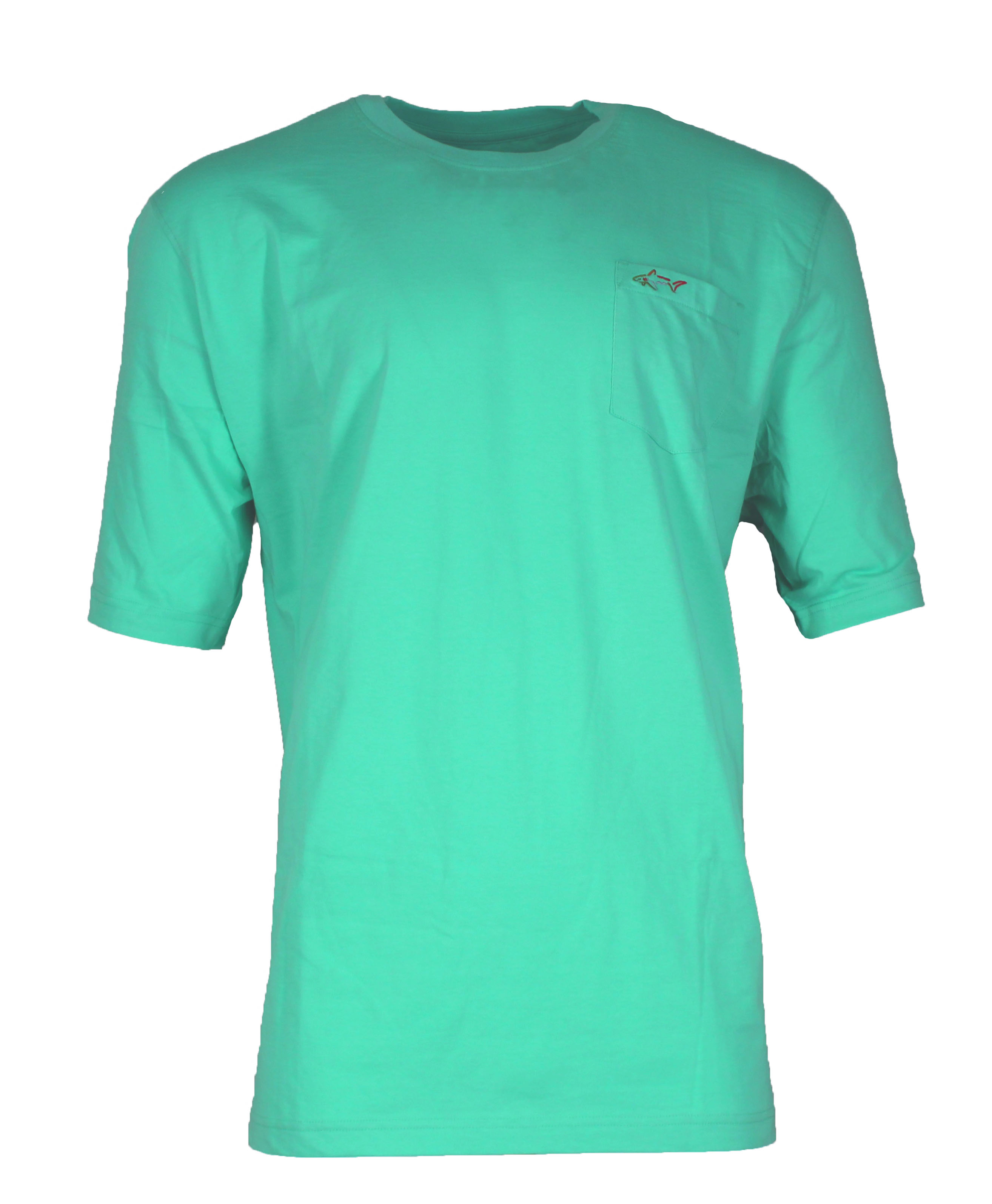 Greg Norman Men's 100% Cotton T-Shirt With Chest Pocket (Medium, Navy ...