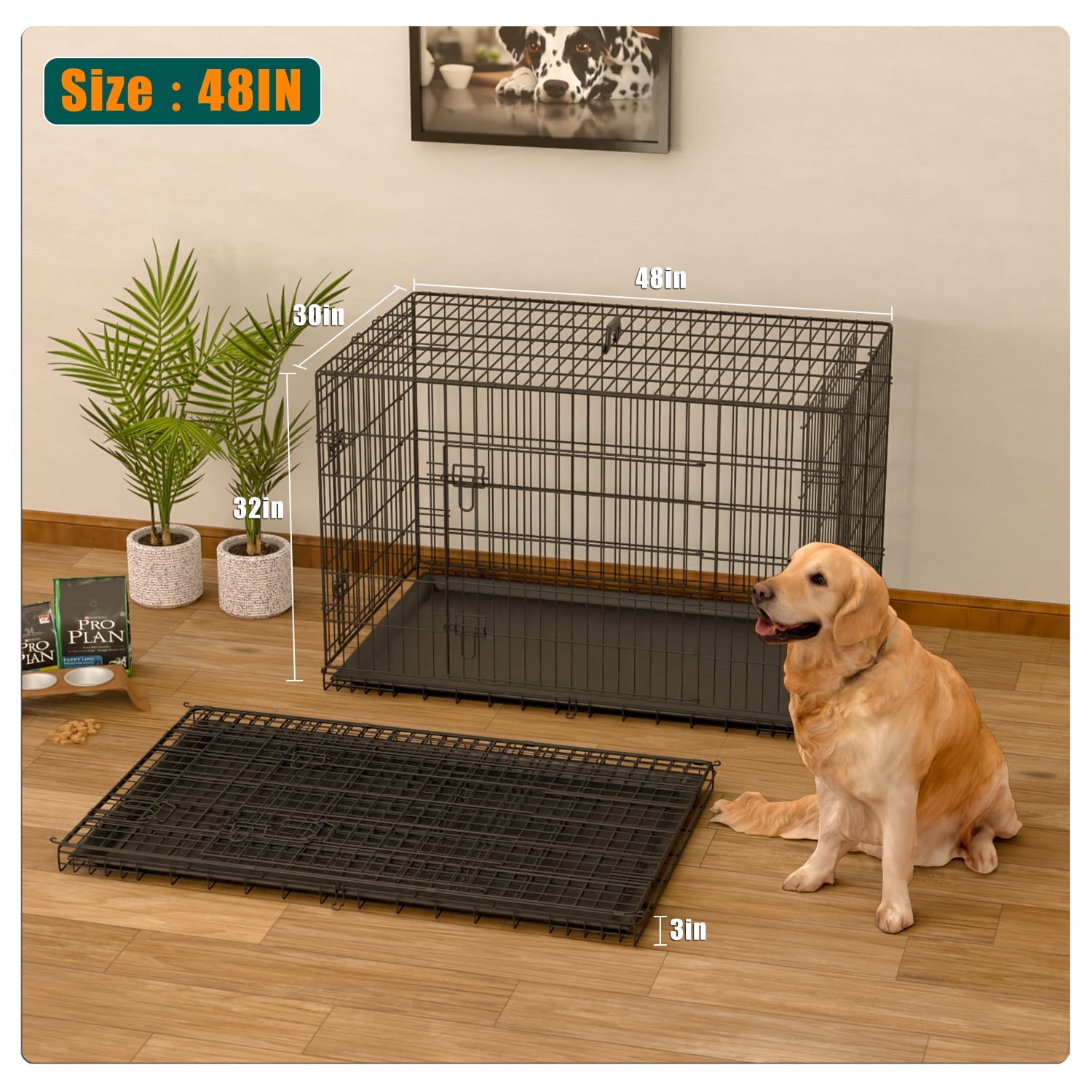 Homy Grigio Dog Crates In Dogs Walmart Com