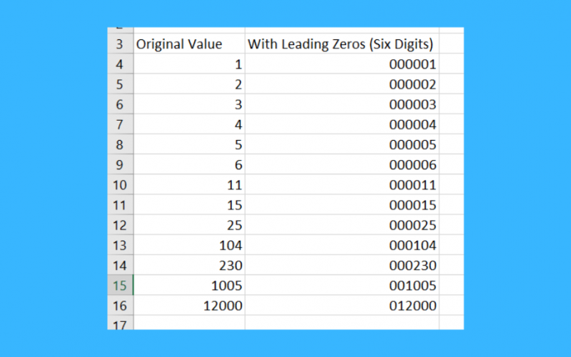 How To Add Leading Zeros In Excel Xl N Cad