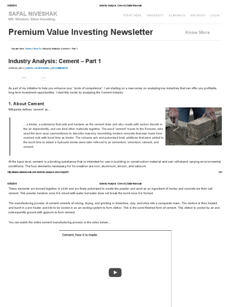 How To Analyze Any Industry Safal Niveshak