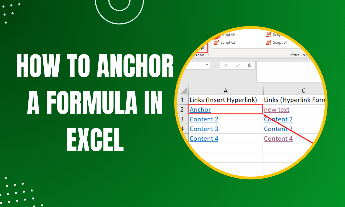 How To Anchor A Cell In Excel Formula At Roberta Morrison Blog