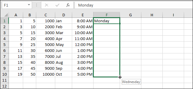 How To Automatically Fill Sequential Data Into Excel With The Fill Handle