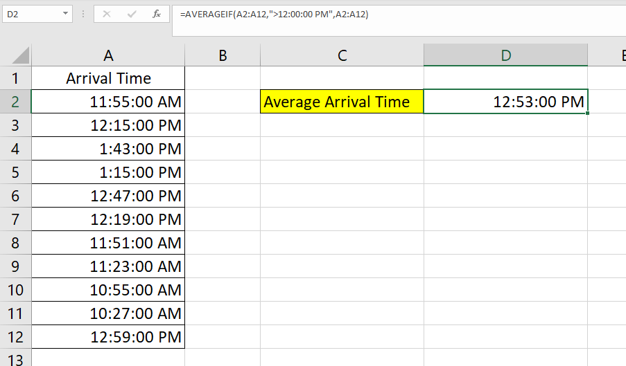 How To Calculate Average Time In Excel Sheetaki